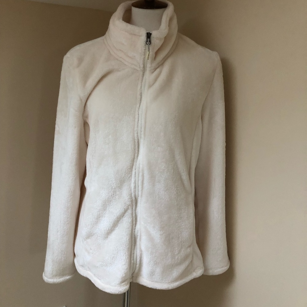 Cream Fuzzy Heatkeep Jacket - Picture 2 of 6